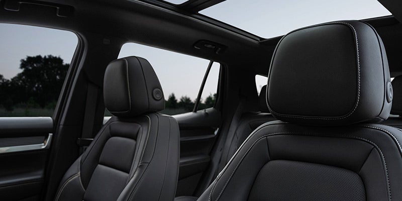 Premium front seats inside the 2026 GMC Terrain with refined cabin comfort