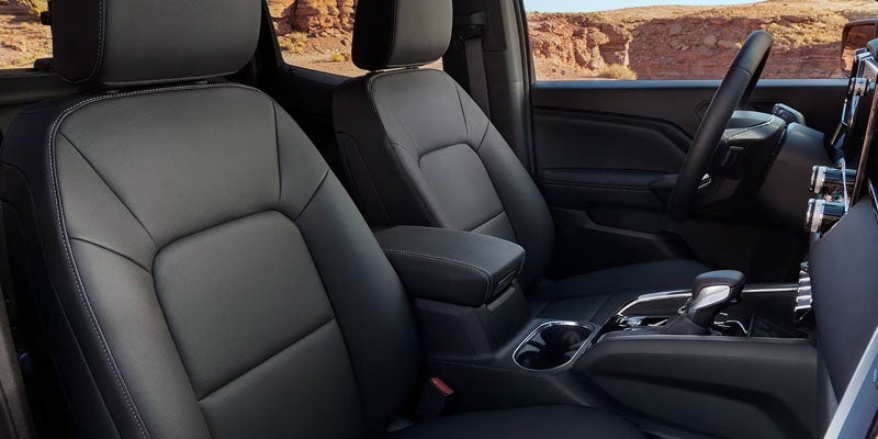 Interior of the 2026 GMC Canyon Elevation with premium finish