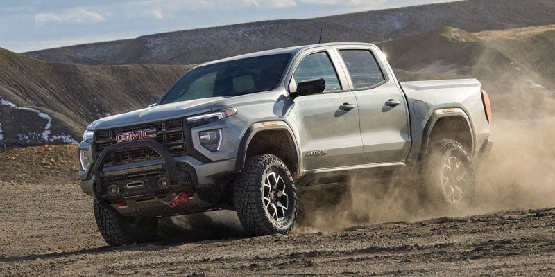 Side profile design of the 2026 GMC Canyon Elevation pickup truck